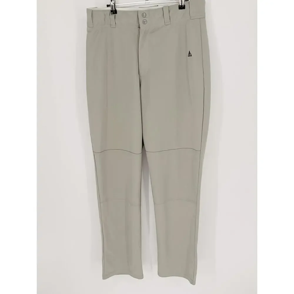 Adidas Lightweight Athletic‎ Pants Relaxed Fit Large Beige Stretch Fabric
